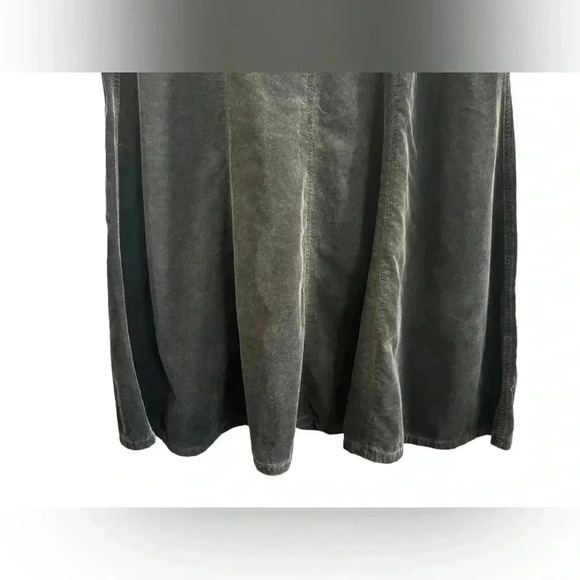 CAbi Style 263 Tailgate Party Charcoal Corduroy Boot Paneled A-Line Skirt 10 - Picture 7 of 14